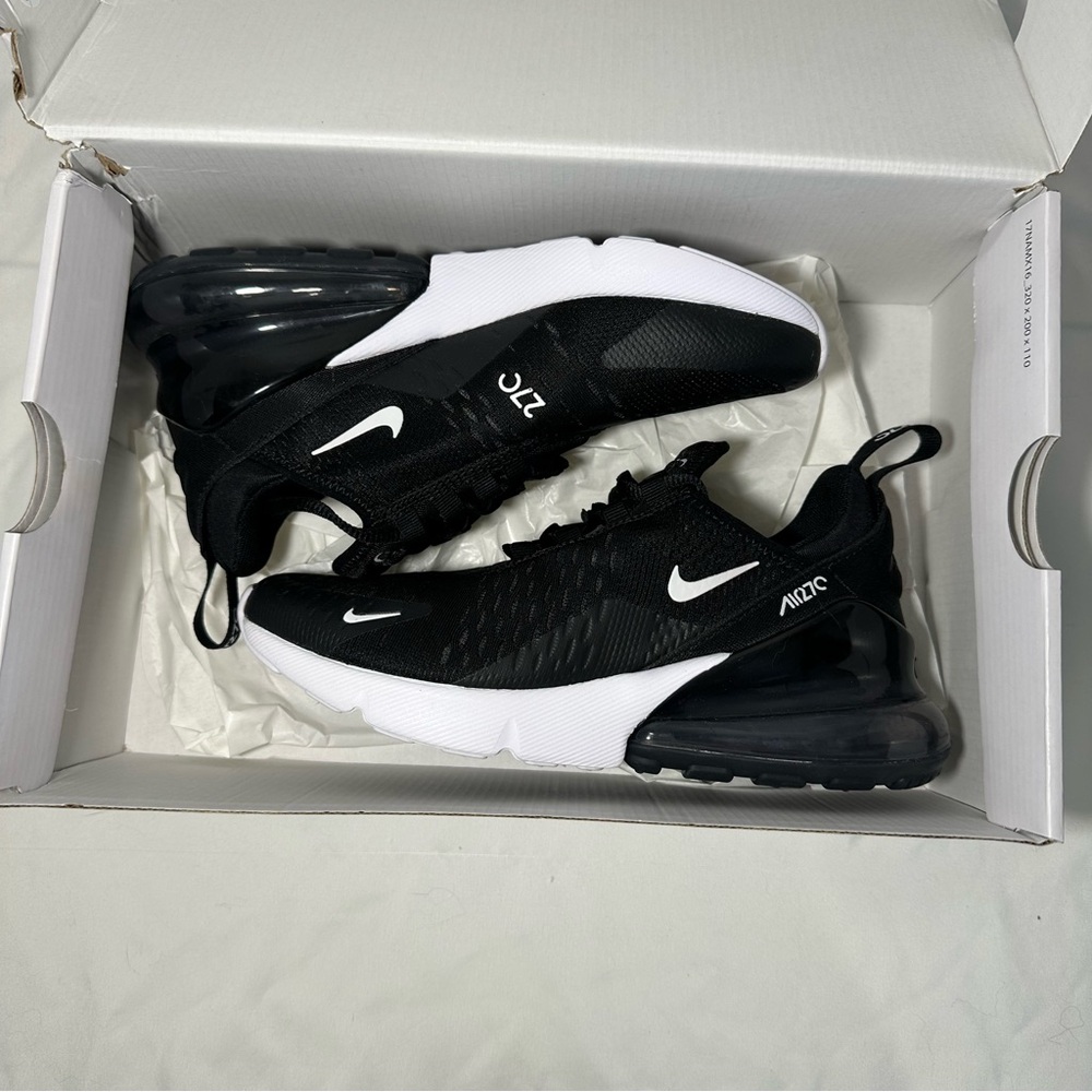 Nike Air Max 270 Black/Anthracite-White Sz 6